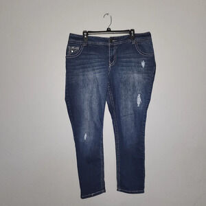 Lane Bryant women's jeans size 16 blue skinny
